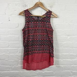 Princess Vera Wang Women's Lightweight Tank Blouse Sleeveless Multicolor Size M